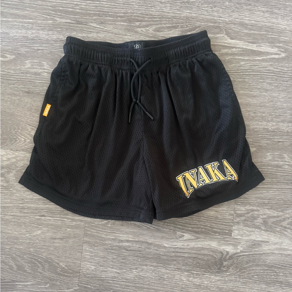 Inaka Power Mesh Shorts Black/Yellow